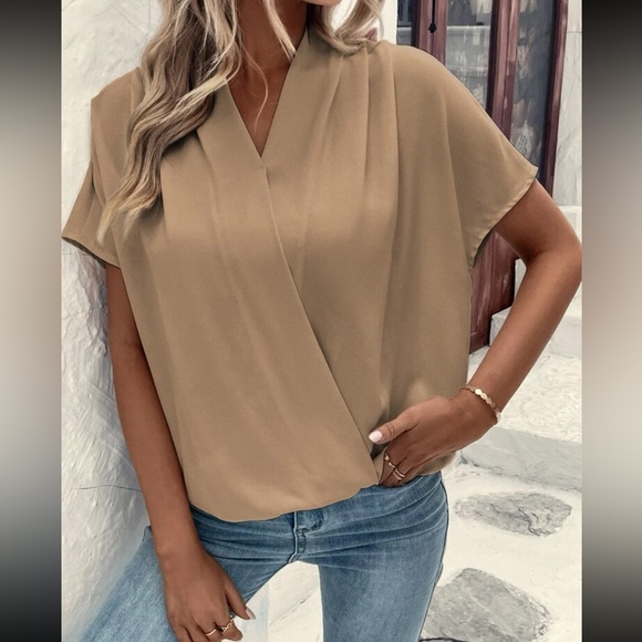 Boho batwing sleeve wrap blouse - Picture 9 of 11